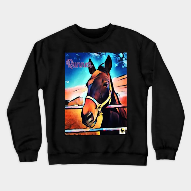 Runner Crewneck Sweatshirt by SunshineHorses
